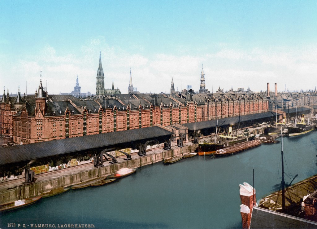 Speicherstadt Hamburg um 1890 © CC